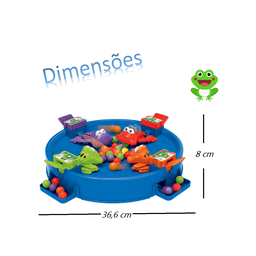 Brinquedo Papa Bolinhas Sapinho Sapo Animal Art Brink - 6