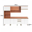 Ver imagem 4 de Cozinha Completa Macadâmia 9 Portas 3 Gavetas Freijó/Branco 914423 - Telasul