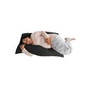 Ver imagem 2 de Travesseiro Gigante Happy Line 120 X 70 cm - Preto