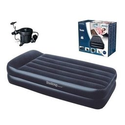 Colchão Inflável Solteiro Bestway Alto com Bomba 110v #67382 - 3