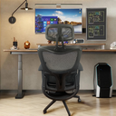 Ver imagem 6 de Cadeira de Escritório Ergonômica Presidente Premium Apoio de Pés Preta