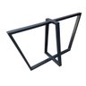 Base de Ferro Metalon Estilo Industrial para Mesas em Geral - Modelo Trapézios Duplos - Preto Eletro - 3