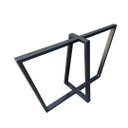 Ver mais imagens de Base de Ferro Metalon Estilo Industrial para Mesas em Geral - Modelo Trapézios Duplos - Preto Eletro