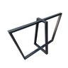 Base de Ferro Metalon Estilo Industrial para Mesas em Geral - Modelo Trapézios Duplos - Preto Eletro - 8