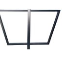 Ver imagem 6 de Base de Ferro Metalon Estilo Industrial para Mesas em Geral - Modelo Trapézios Duplos - Preto Eletro