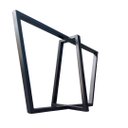 Ver imagem 7 de Base de Ferro Metalon Estilo Industrial para Mesas em Geral - Modelo Trapézios Duplos - Preto Eletro