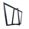Base de Ferro Metalon Estilo Industrial para Mesas em Geral - Modelo Trapézios Duplos - Preto Eletro - 7