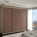 Ver imagem 1 de Guarda-roupa Casal Cardial 3 Portas 6 Gavetas Capuccino/terracota - Panorama Móveis
