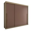 Ver imagem 4 de Guarda-roupa Casal Cardial 3 Portas 6 Gavetas Capuccino/terracota - Panorama Móveis
