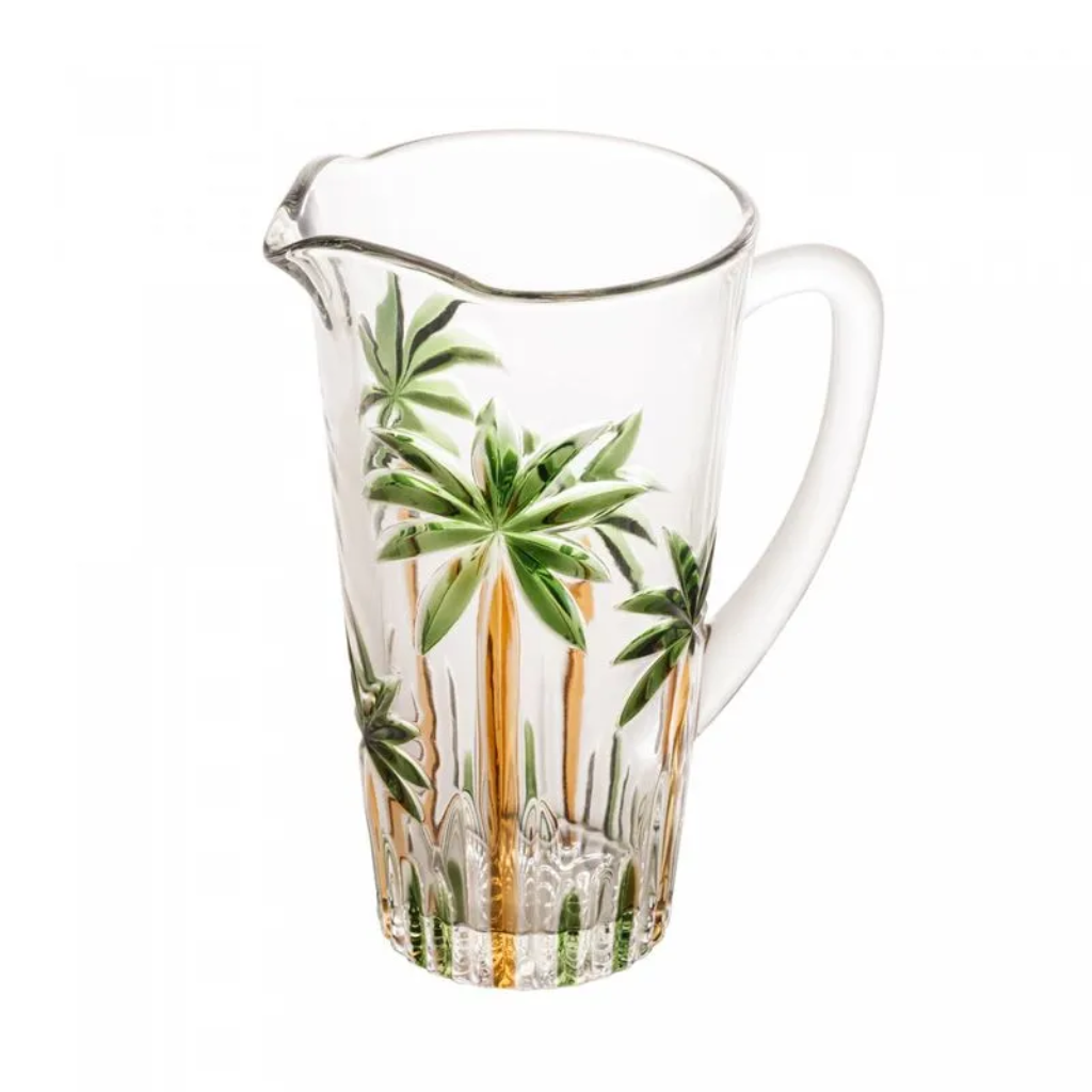 Jarra de Cristal Palm Tree Handpaint 1,2l - 3