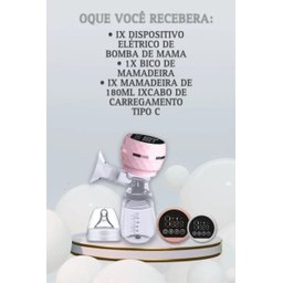 Super Bomba Tirar Leite Materno Elétrica Extratora Portátil Usb - 12