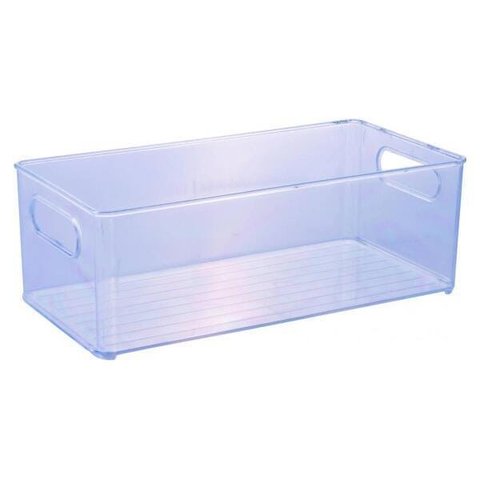 Organizador Multiúso De Plástico Incolor 30,0X15,0X10,4 Cm