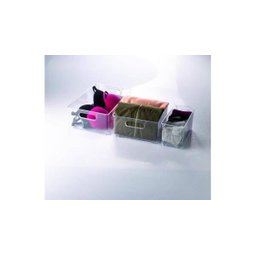 Organizador Multiúso De Plástico Incolor 30,0X15,0X10,4 Cm - 2
