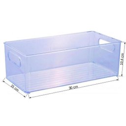 Organizador Multiúso De Plástico Incolor 30,0X15,0X10,4 Cm - 5