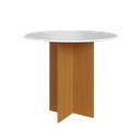 Ver imagem 3 de CONJUNTO DE SALA DE JANTAR PREDILLETA BERLIN 90 CM COM 4 CADEIRAS FREIJÓ/OFF-WHITE ASSENTO TECIDO PR