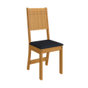 Ver imagem 5 de CONJUNTO DE SALA DE JANTAR PREDILLETA BERLIN 90 CM COM 4 CADEIRAS FREIJÓ/OFF-WHITE ASSENTO TECIDO PR