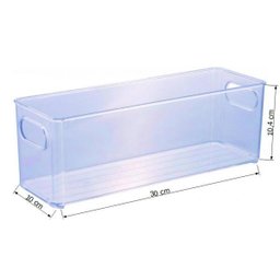 Organizador Multiúso De Plástico Incolor 30,0X10,0X10,4 Cm - 5