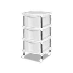 Gaveteiro Organizador com 3 Gavetas Branco Niquelart - 1 Gaveteiro Organizador com 3 Gavetas Branco Niquelart - 1