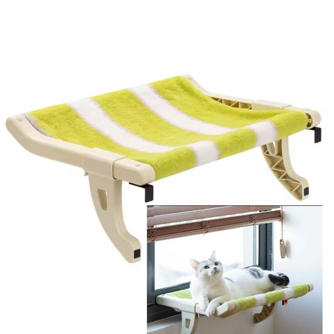 Cama Suspensa Janela Gato Pet Rede Confortavel Descanso Visao Panoramica Caminha Relaxante Visao Pan