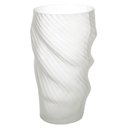 Ver imagem 1 de Vaso Decorativo Vidro Torcido Transparente Fosco 43cm