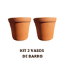 Kit 2un Vaso de Barro 11cm - 2