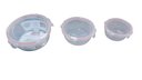 Ver imagem 3 de Kit 3 Potes Herméticos Plástico Redondo Multiuso 320ml 1l