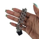 Ver imagem 5 de Coleira Guia Corrente Cachorro Cao Pet Kit Passeio Corrente Aço Zincado Semi Enforcadora Ajustavel R