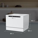 Ver imagem 2 de Lava Louças Hq Digital 6 Serviços Branca Hq-ll6db2 220v