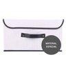 Caixa Organizadora Tecido com Tampa Vizapi Un Classic P 30x23x17cm Branco Cinza - 1