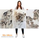 Ver imagem 3 de Kit 3 Quadros Retangulares - Trio Leão em Família
