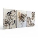 Ver imagem 2 de Kit 3 Quadros Retangulares - Trio Leão em Família