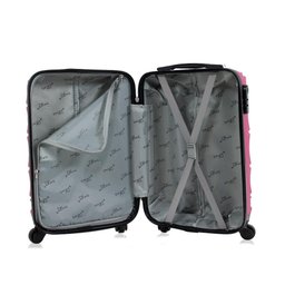 Kit Mala de Bordo Pink Havana + Mochila Fuji Swiss Move - 4
