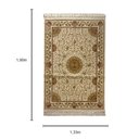 Ver imagem 3 de Tapete Persa Bege Ideal para Quarto e Sala 133x190cm