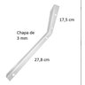 Kit 2 Suporte Mão Francesa Reforçada 30Cm Branca - 2