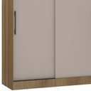 Ver imagem 4 de Guarda Roupa Solteiro 135cm 2 Portas 3 Gavetas Delphi Avelã/cinnamon L01 - Mpozenato