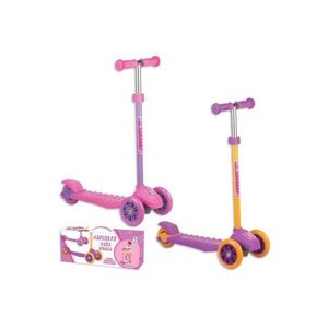 Patinete três rodas até 70 kg Feminino - Fenix - Roxo/Laranja