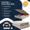 Ver imagem 7 de Cama Box Baú Queen com Colchão de Espuma D45 Double Comfort 158x193x62cm