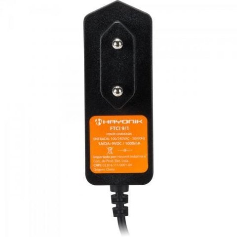 Fonte Chaveada 9vdc 1a Hayonik