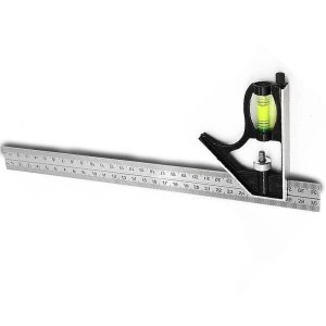 Esquadro Combinado Profissional Com Nível 30Cm 19487 Vaz
