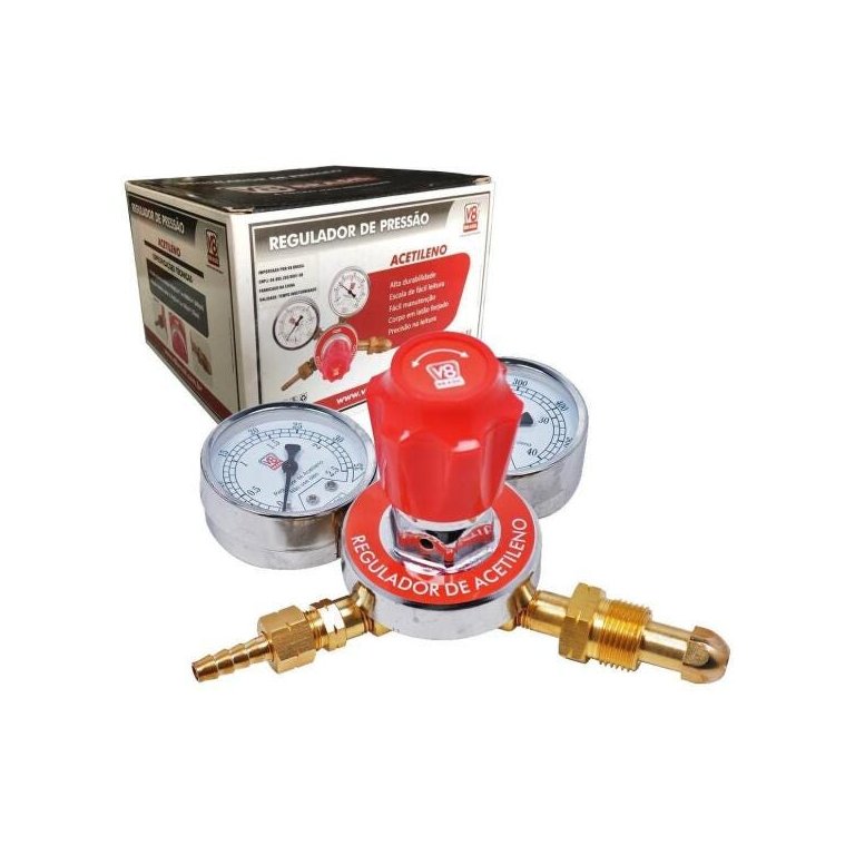 Regulador De Pressão Acetileno V8