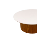 Ver imagem 2 de Mesa de Centro Base CIlÍndrica 80cm Modelar Art Moveis mesa de jantar cone redonda Branco