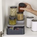 Ver imagem 4 de Organizador Armario Prateleiras Gaveteiro Compacto Porta Condimentos Talheres Tempero Cozinha Casa