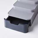 Ver imagem 2 de Organizador Armario Prateleiras Gaveteiro Compacto Porta Condimentos Talheres Tempero Cozinha Casa