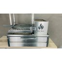 Ver imagem 5 de Parrilla para Bancada 74x45 com Elevação e Grelha Argentina