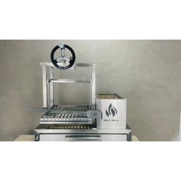 Parrilla para Bancada 74x45 com Elevação e Grelha Argentina - 4