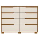 Ver imagem 4 de Cômoda Gaveteiro Ambiente Georgia Freijó Off White - Moval