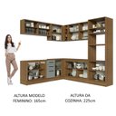 Ver imagem 6 de Armário de Cozinha Completa de Canto 459cm Rustic Cinza Agata Madesa 01