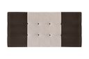 Ver imagem 1 de Painel Estofado Nina 195 Cm para Cama Box Quarto Casal King Size Suede Marrom/bege Jbe Móveis