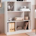 Ver imagem 2 de Estante Multiuso 6 Nichos B25 110x90 Cm Branco Novam