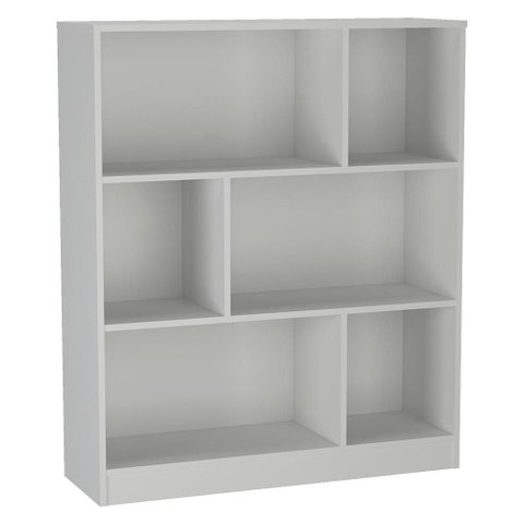 Estante Multiuso 6 Nichos B25 110x90 Cm Branco Novam